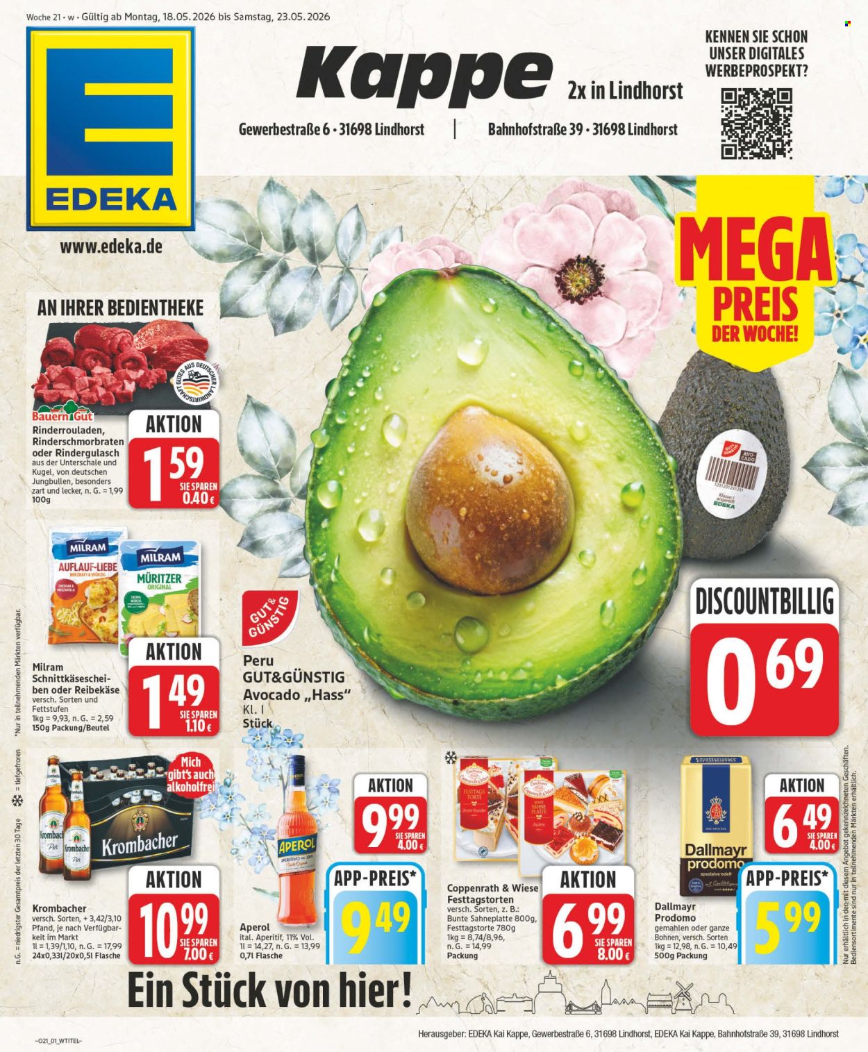 Edeka Prospekte  - 18.05.2026 - 23.05.2026. Seite 1