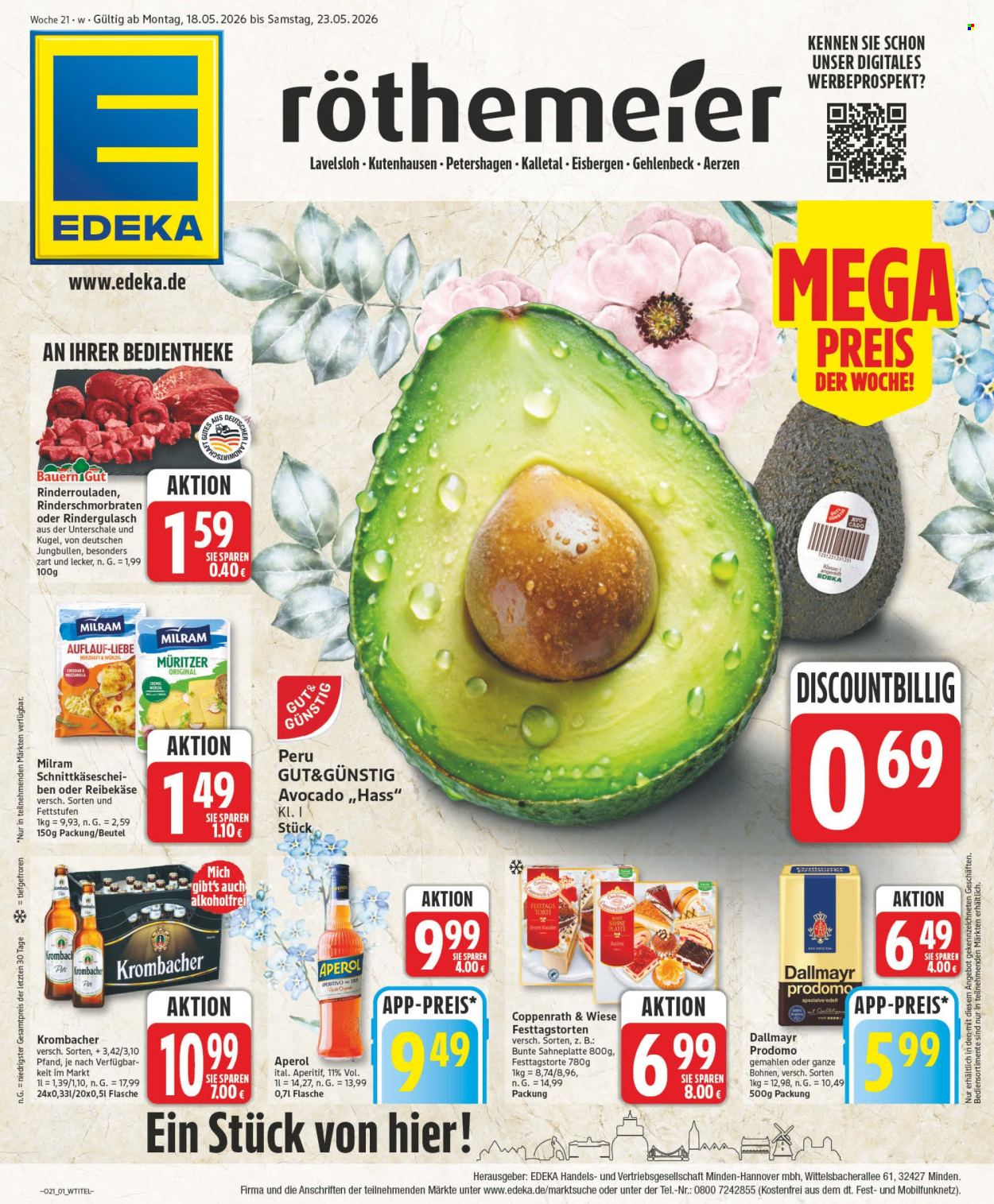Edeka Prospekte  - 18.05.2026 - 23.05.2026. Seite 1