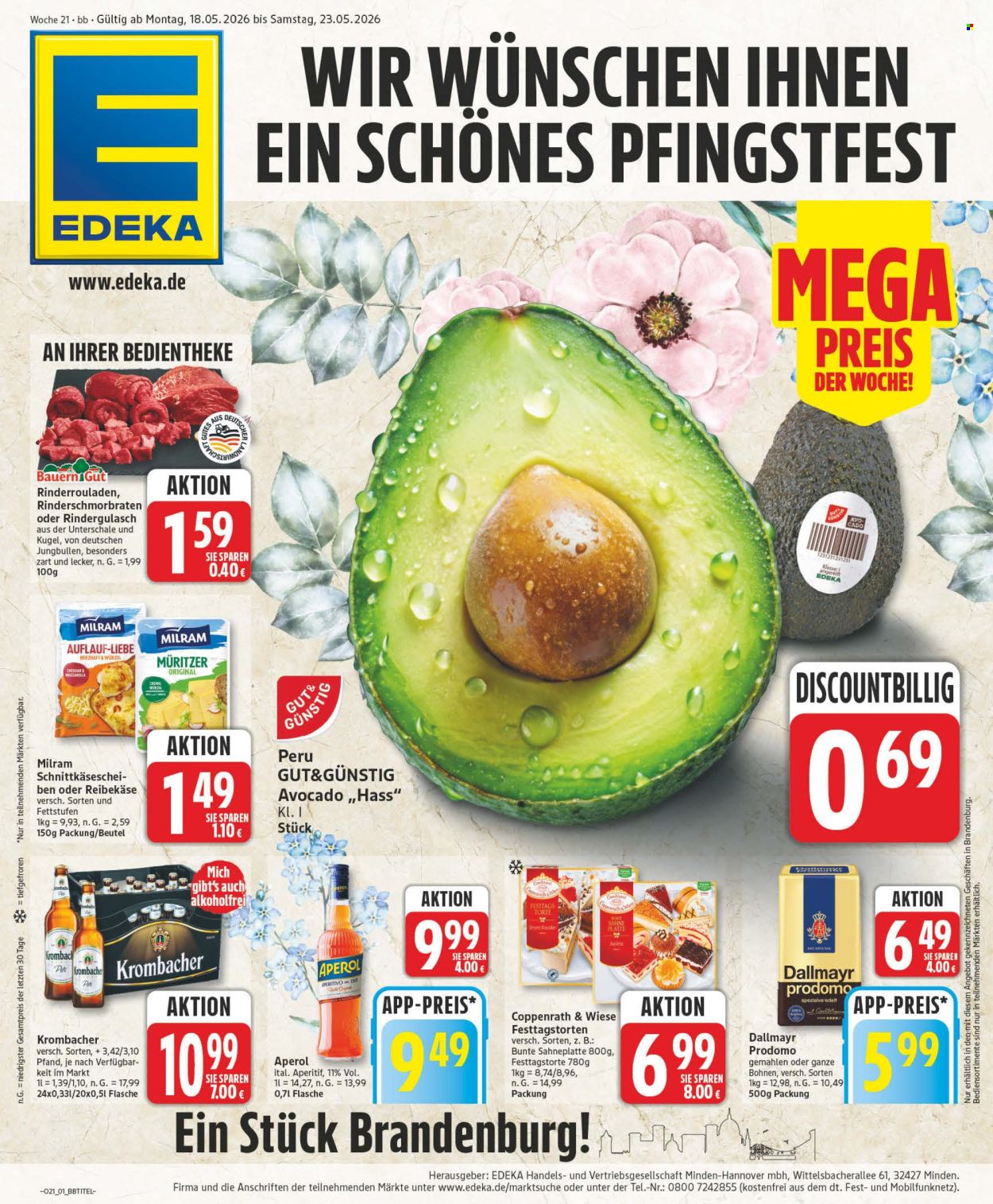 Edeka Prospekte  - 18.05.2026 - 23.05.2026. Seite 1