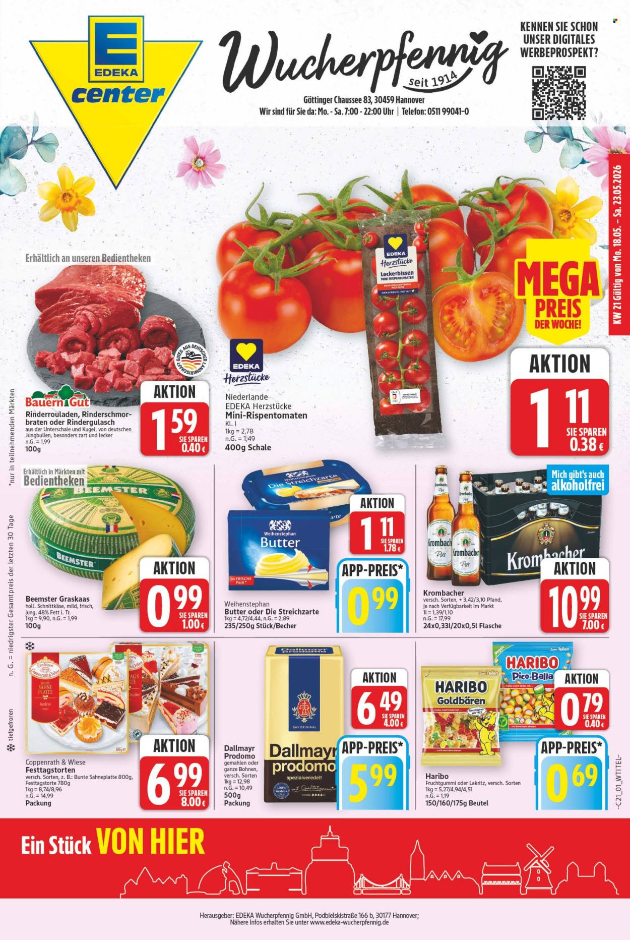 E center Prospekte  - 18.05.2026 - 23.05.2026. Seite 1