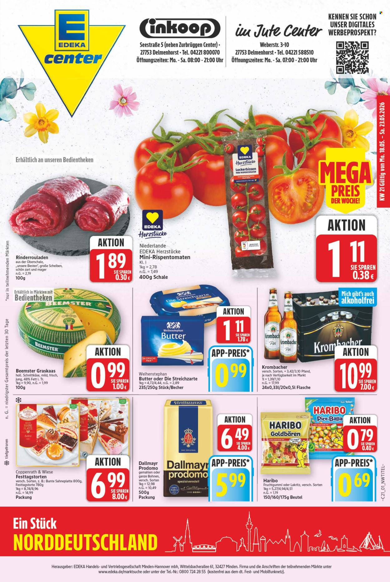 E center Prospekte  - 18.05.2026 - 23.05.2026. Seite 1