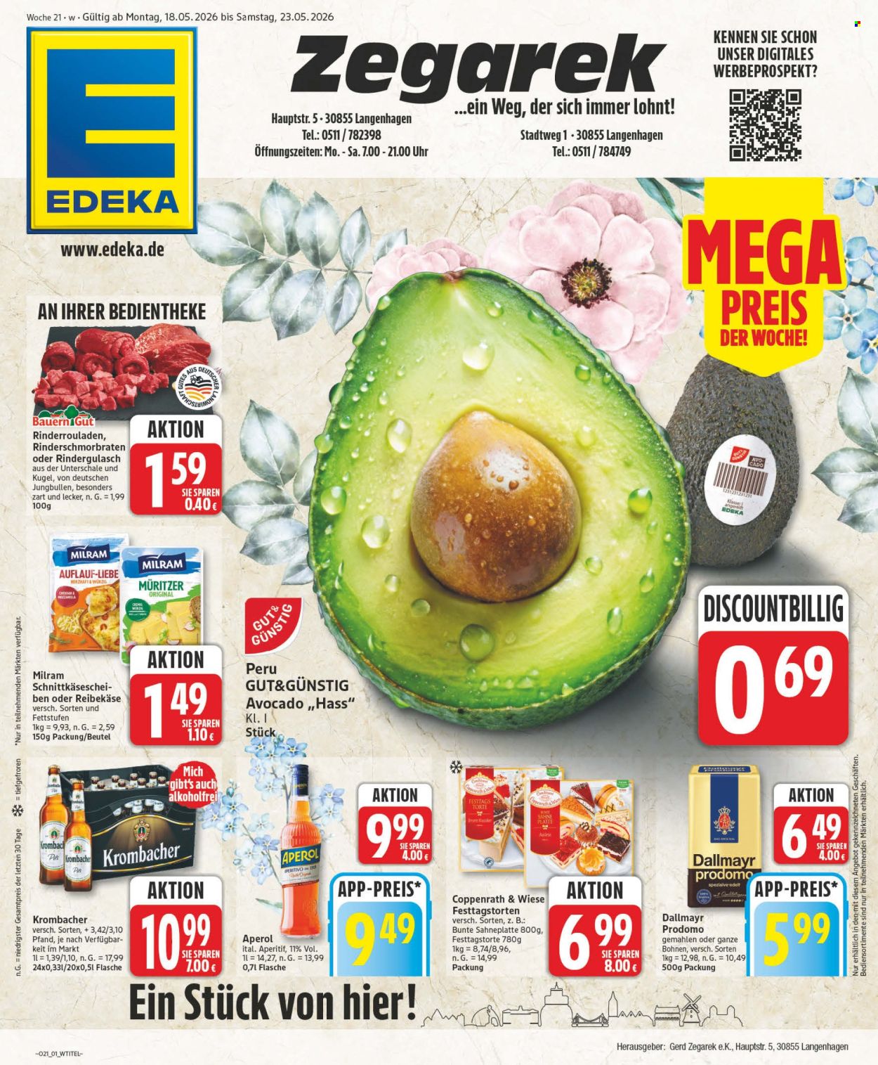 Edeka Prospekte  - 18.05.2026 - 23.05.2026. Seite 1
