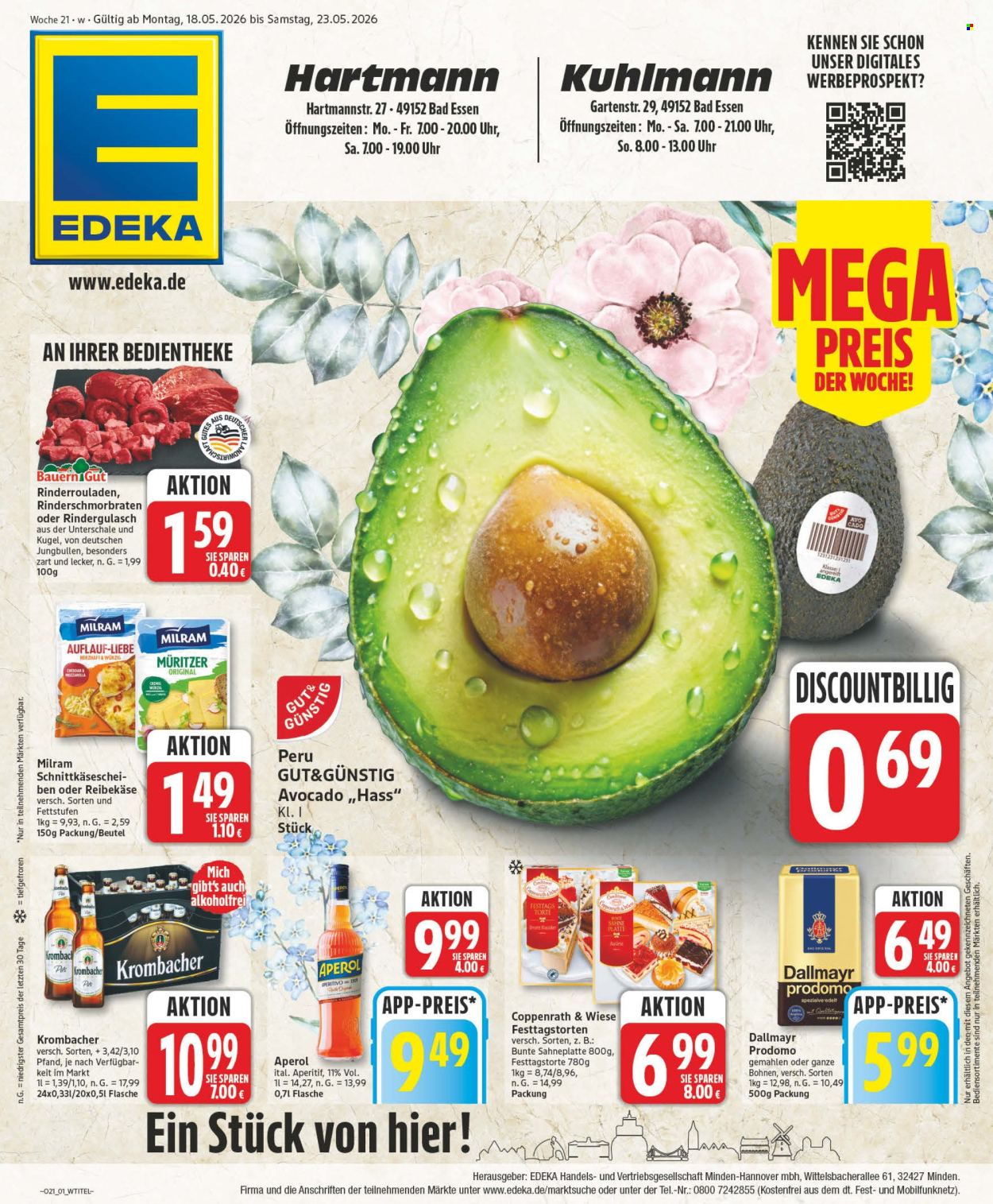 Edeka Prospekte  - 18.05.2026 - 23.05.2026. Seite 1