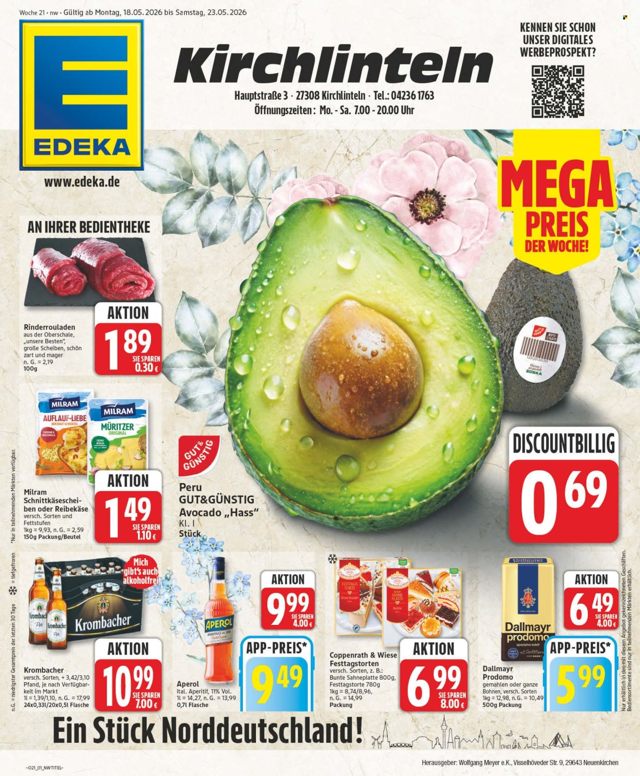 Edeka Prospekte  - 18.05.2026 - 23.05.2026. Seite 1