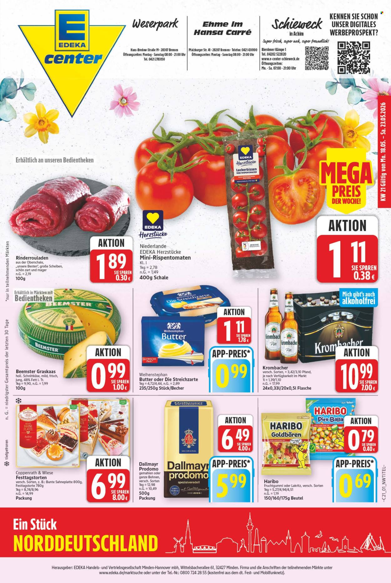 E center Prospekte  - 18.05.2026 - 23.05.2026. Seite 1