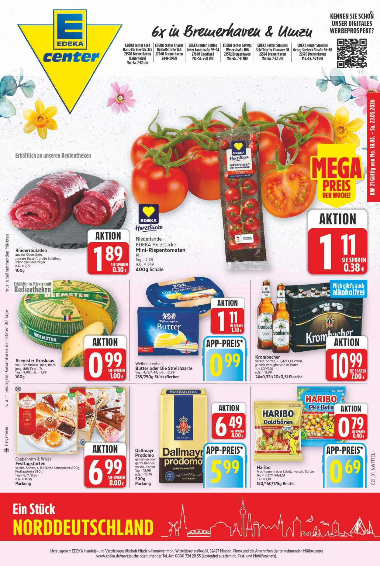 E center Prospekte  - 18.05.2026 - 23.05.2026. Seite 1