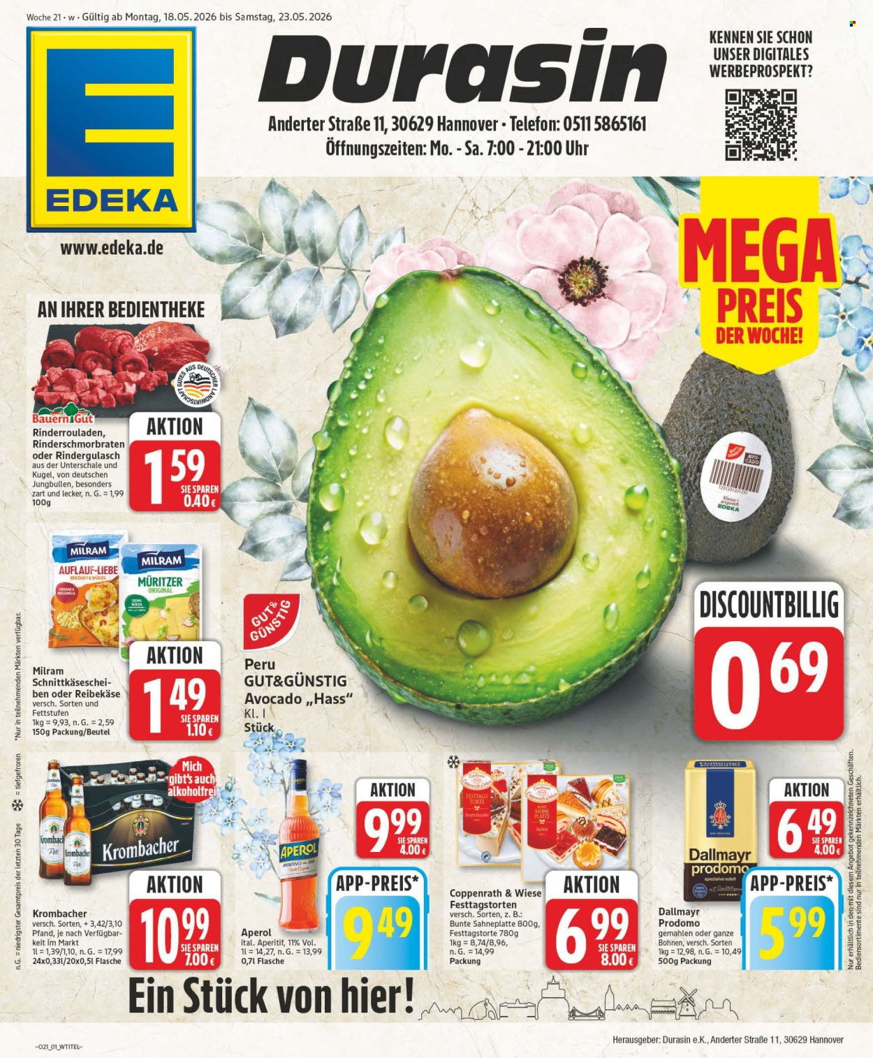 Edeka Prospekte  - 18.05.2026 - 23.05.2026. Seite 1