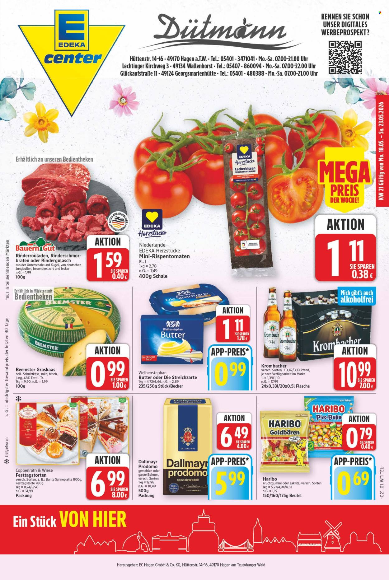 E center Prospekte  - 18.05.2026 - 23.05.2026. Seite 1