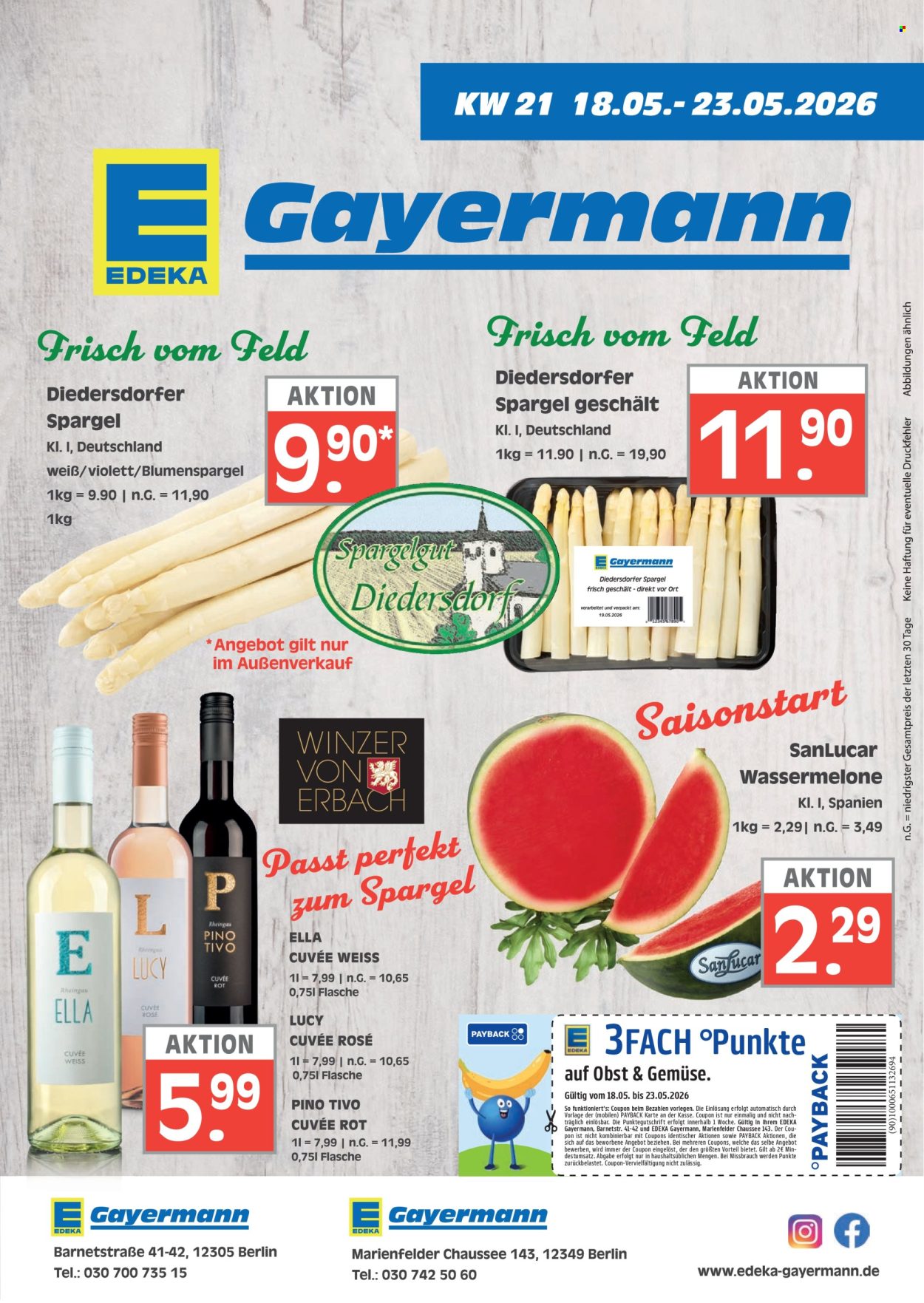 Edeka Prospekte  - 18.05.2026 - 23.05.2026. Seite 1