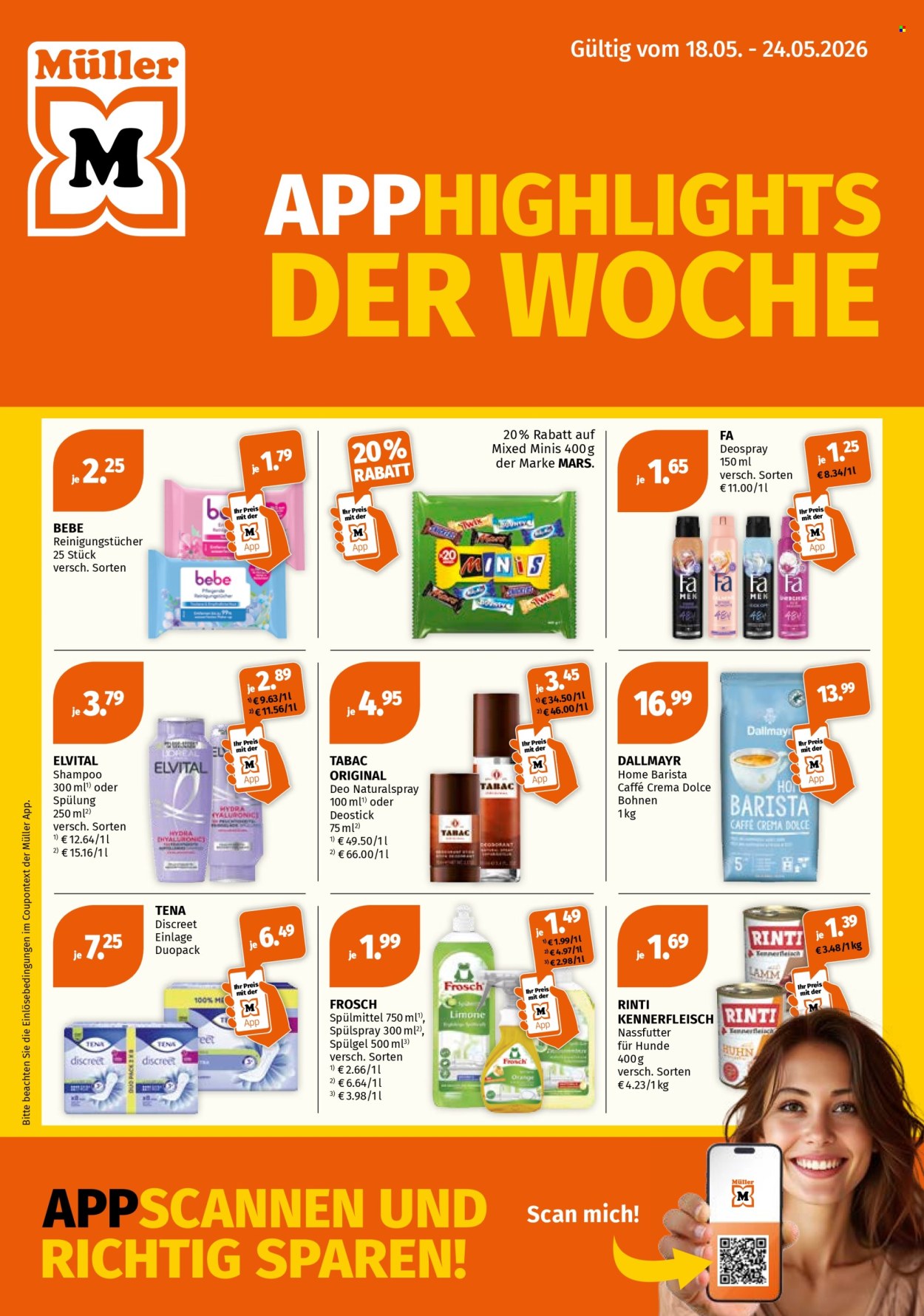 Müller Prospekte  - 18.05.2026 - 24.05.2026. Seite 1