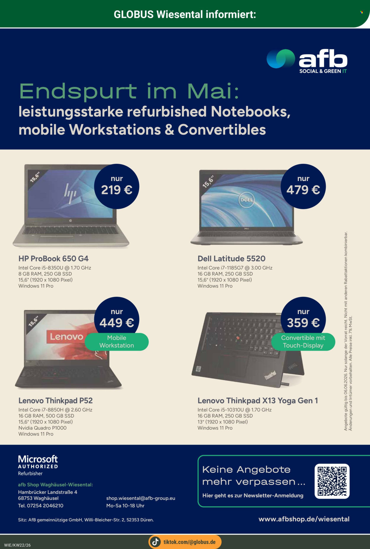 Globus Prospekte  - 26.05.2026 - 30.05.2026. Seite 22