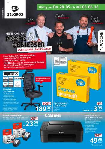 Prospekte Selgros - 28.05.2026 - 3.06.2026.
