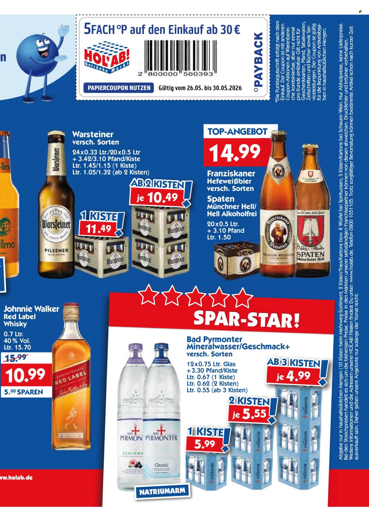 Hol'ab! Getränkemarkt Prospekte  - 26.05.2026 - 30.05.2026. Seite 3