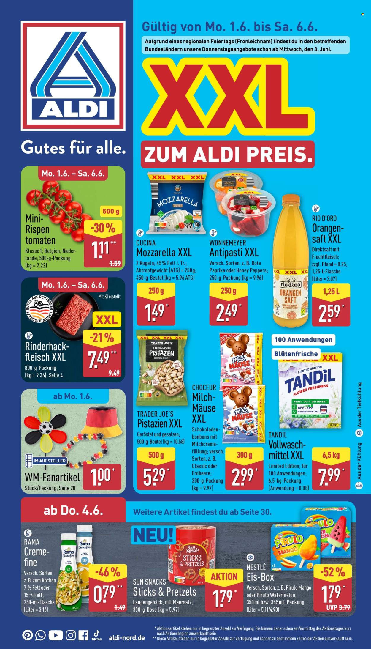 ALDI Nord Prospekte  - 1.06.2026 - 6.06.2026. Seite 1