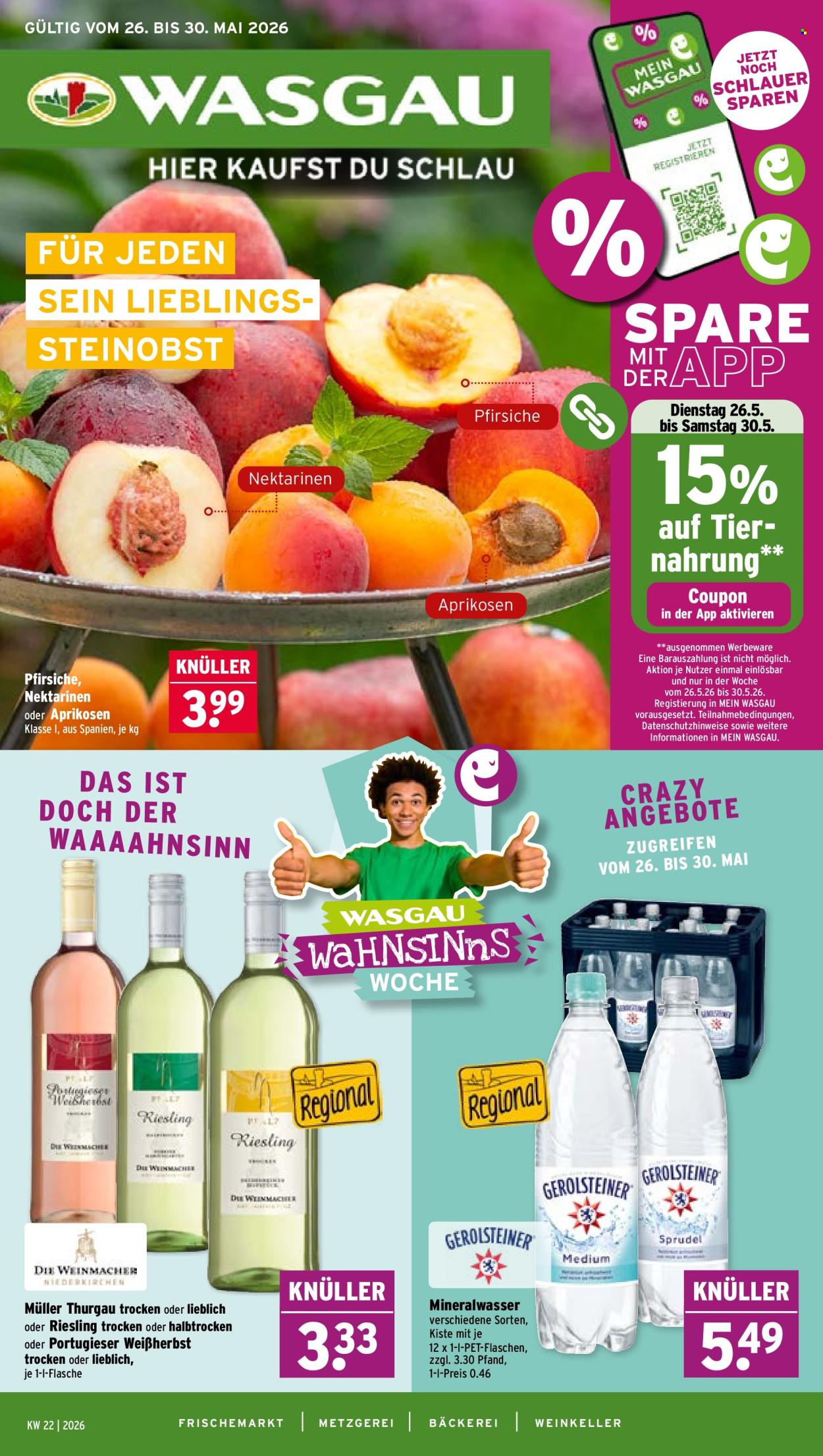 Wasgau Prospekte  - 26.05.2026 - 30.05.2026. Seite 1