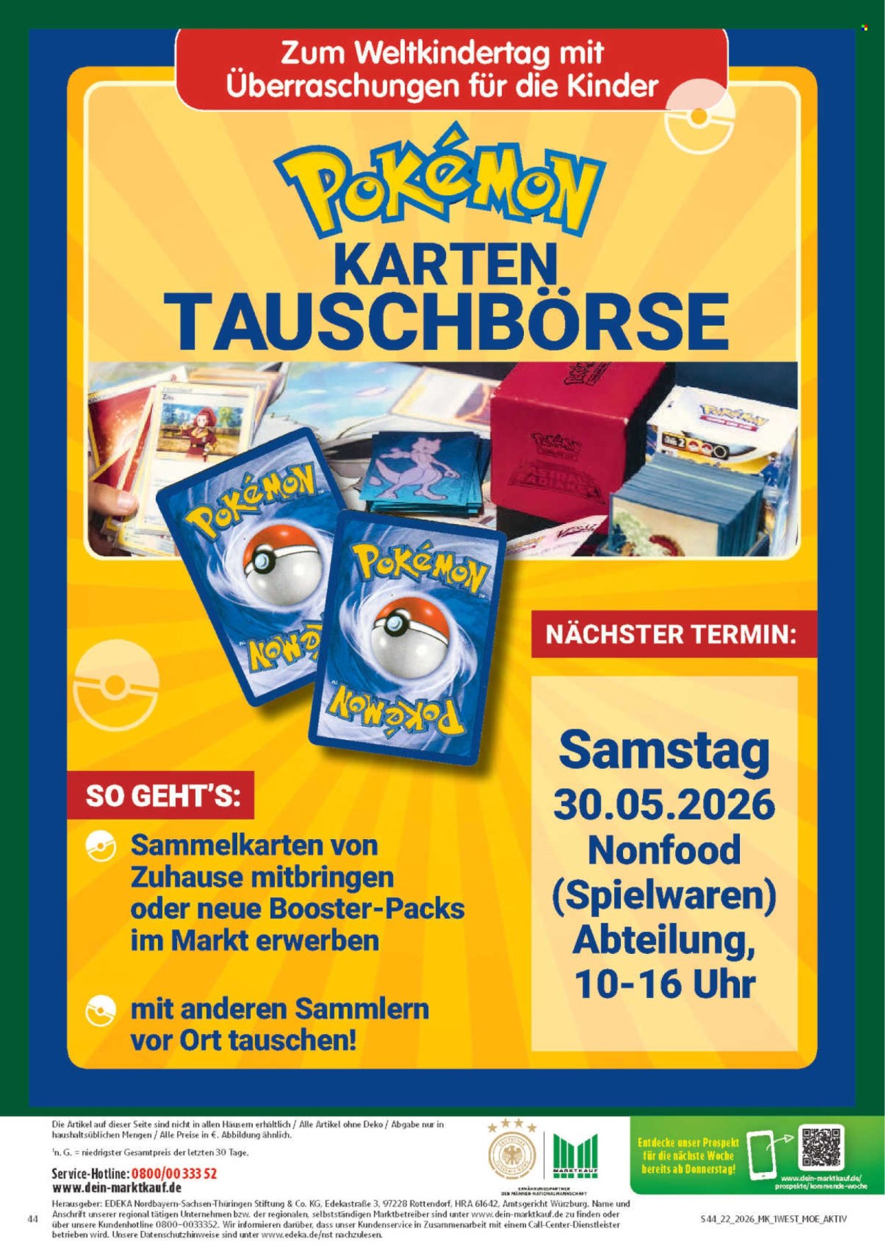 Marktkauf Prospekte  - 26.05.2026 - 30.05.2026. Seite 44