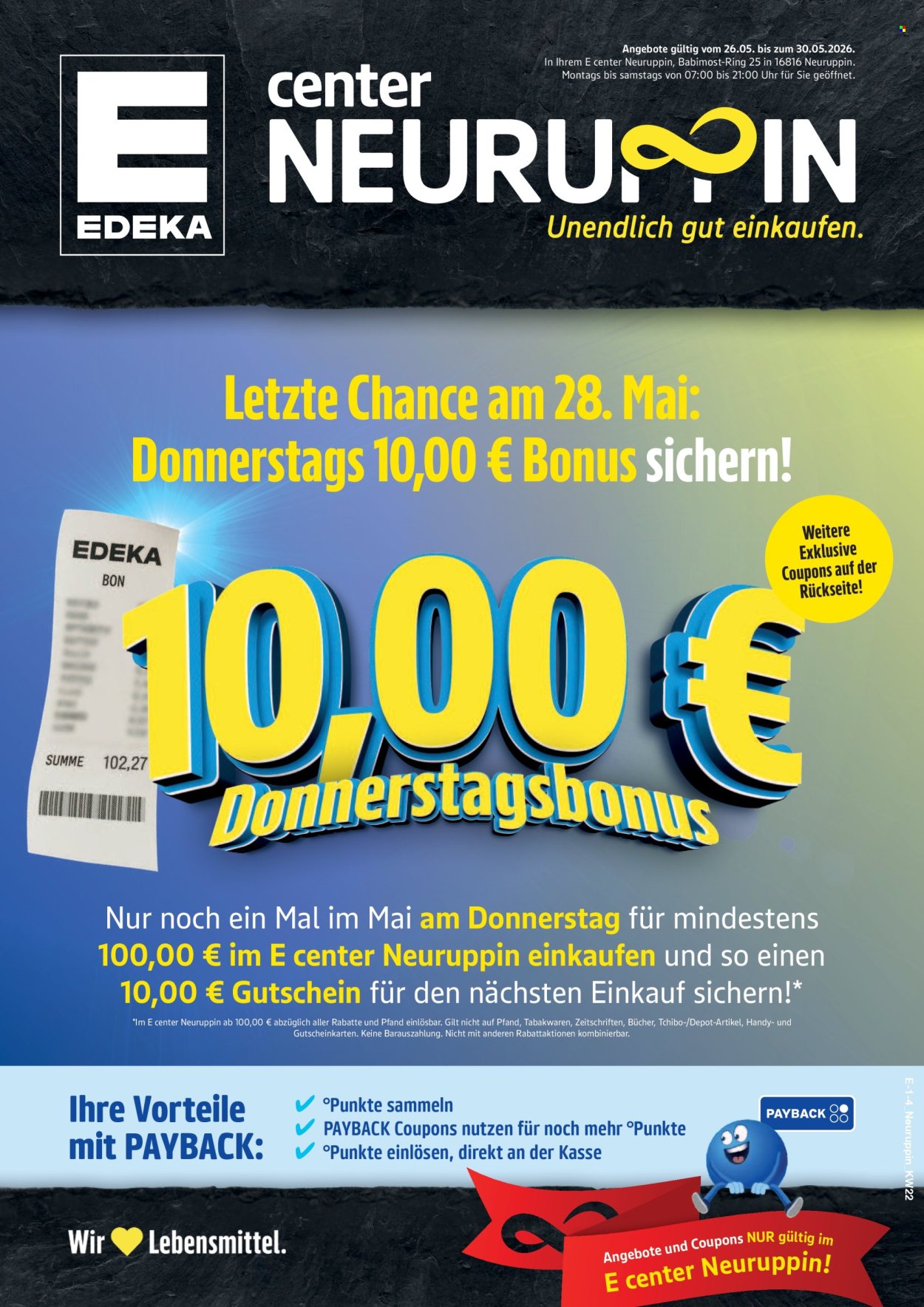 E center Prospekte  - 26.05.2026 - 30.05.2026. Seite 1