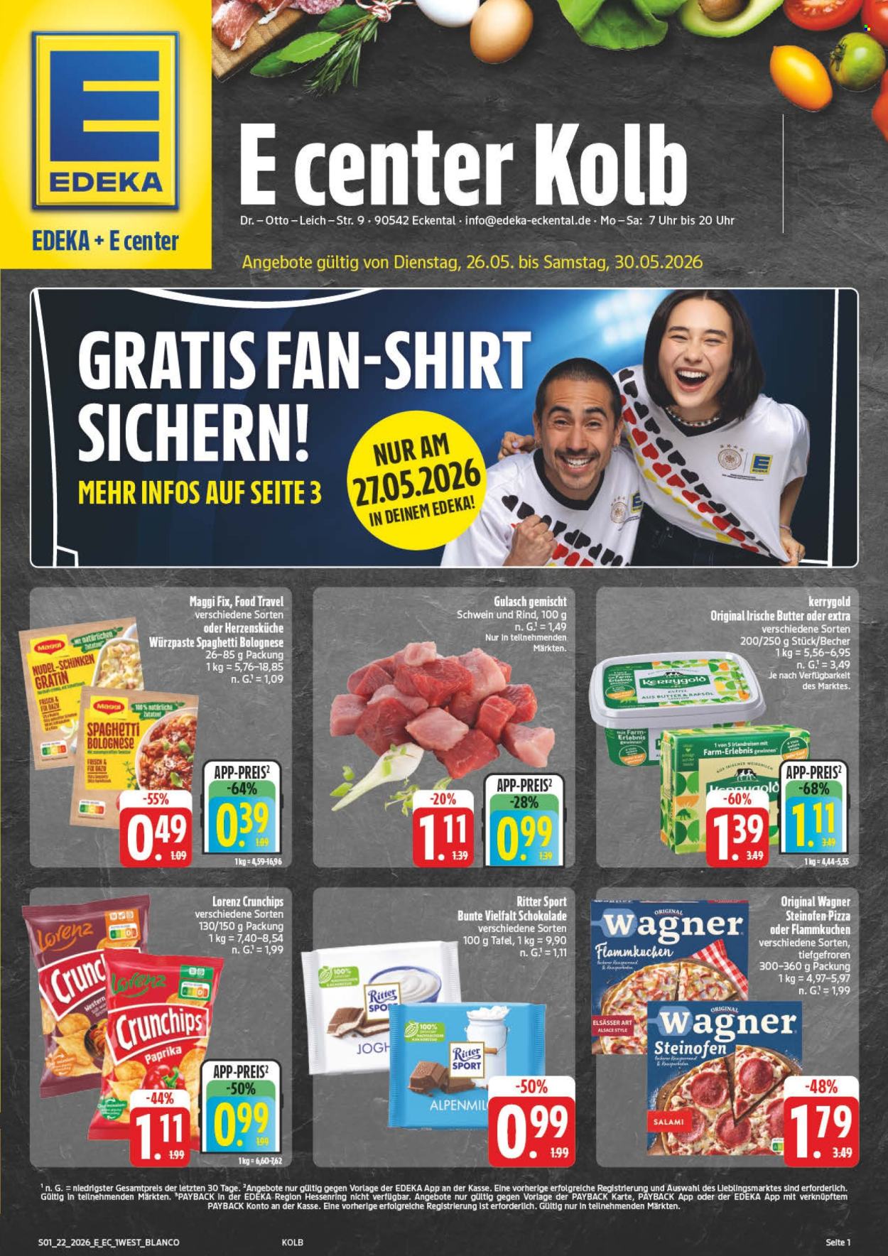 E center Prospekte  - 26.05.2026 - 30.05.2026. Seite 1