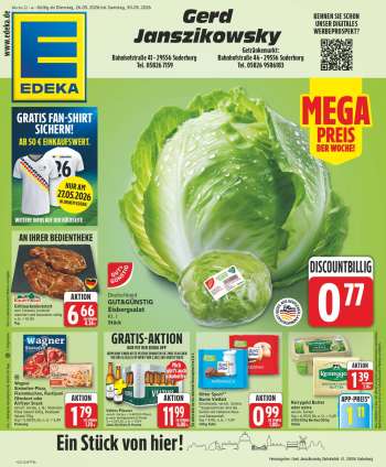 Prospekte Edeka - 26.05.2026 - 30.05.2026.