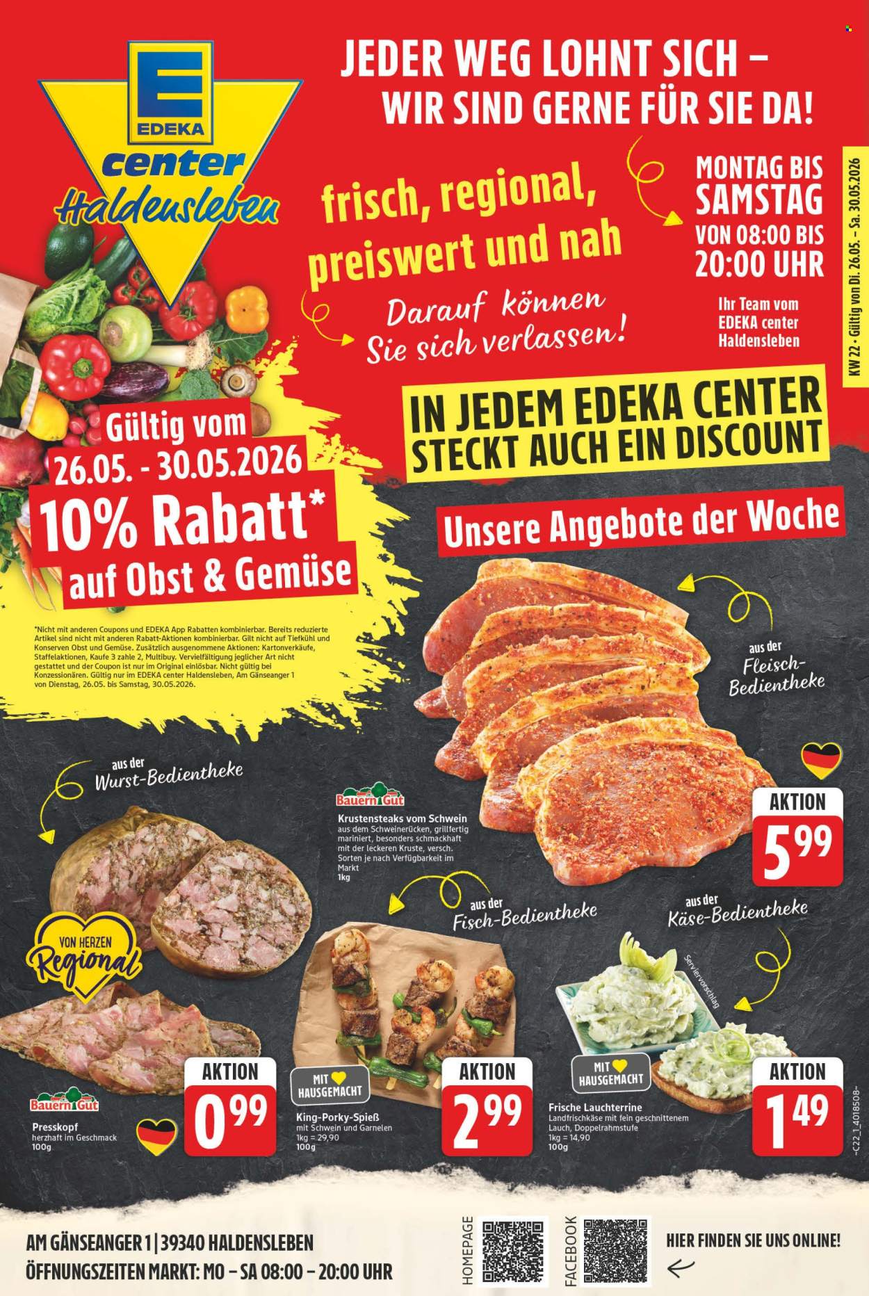 E center Prospekte  - 26.05.2026 - 30.05.2026. Seite 1