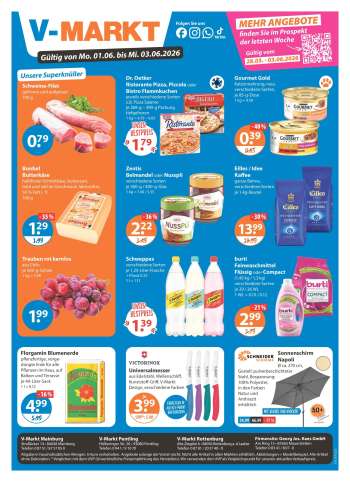 Prospekte V-Markt - 1.06.2026 - 3.06.2026.