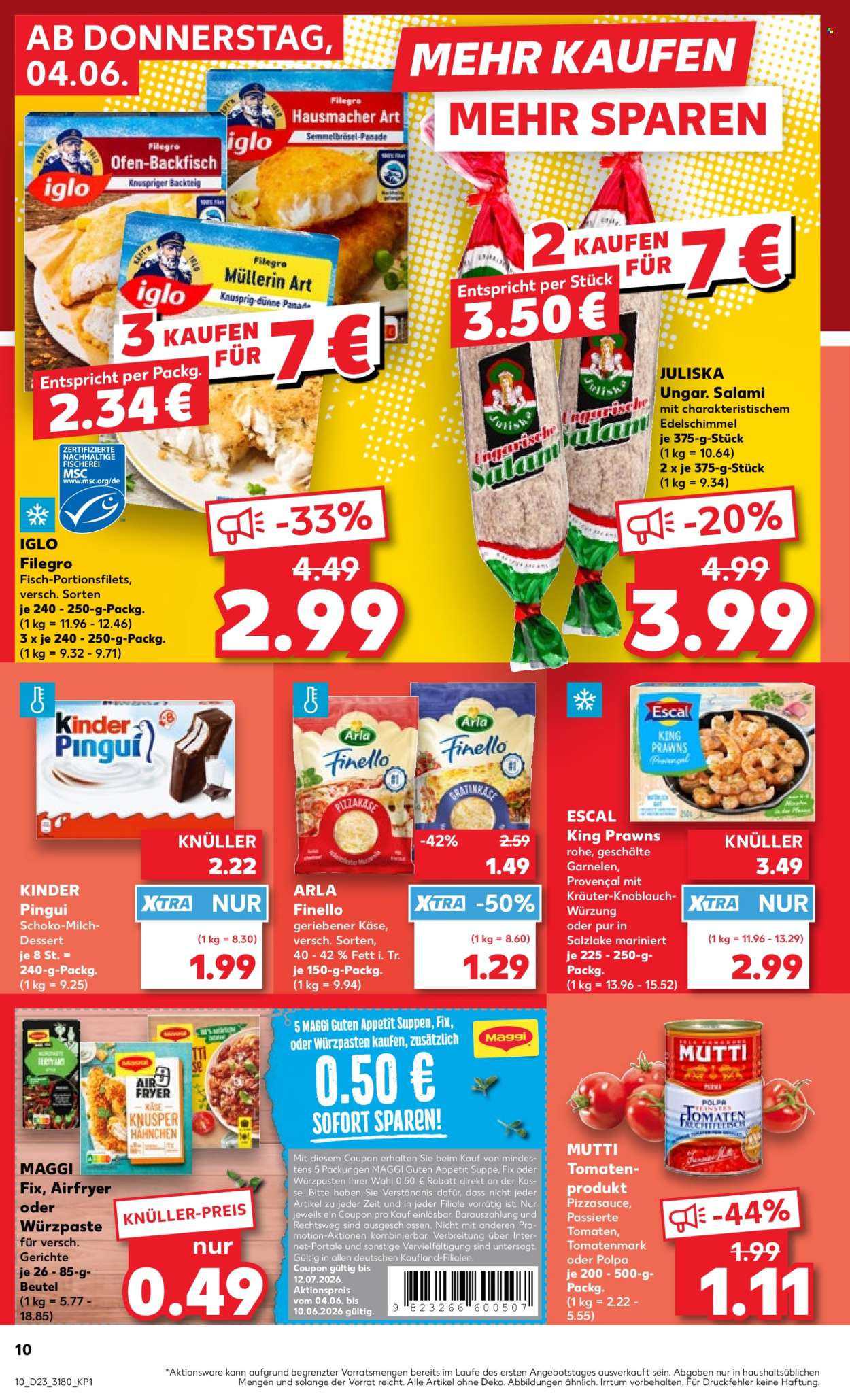 Leták Kaufland - 4.6.2026 - 10.6.2026. Strana 10