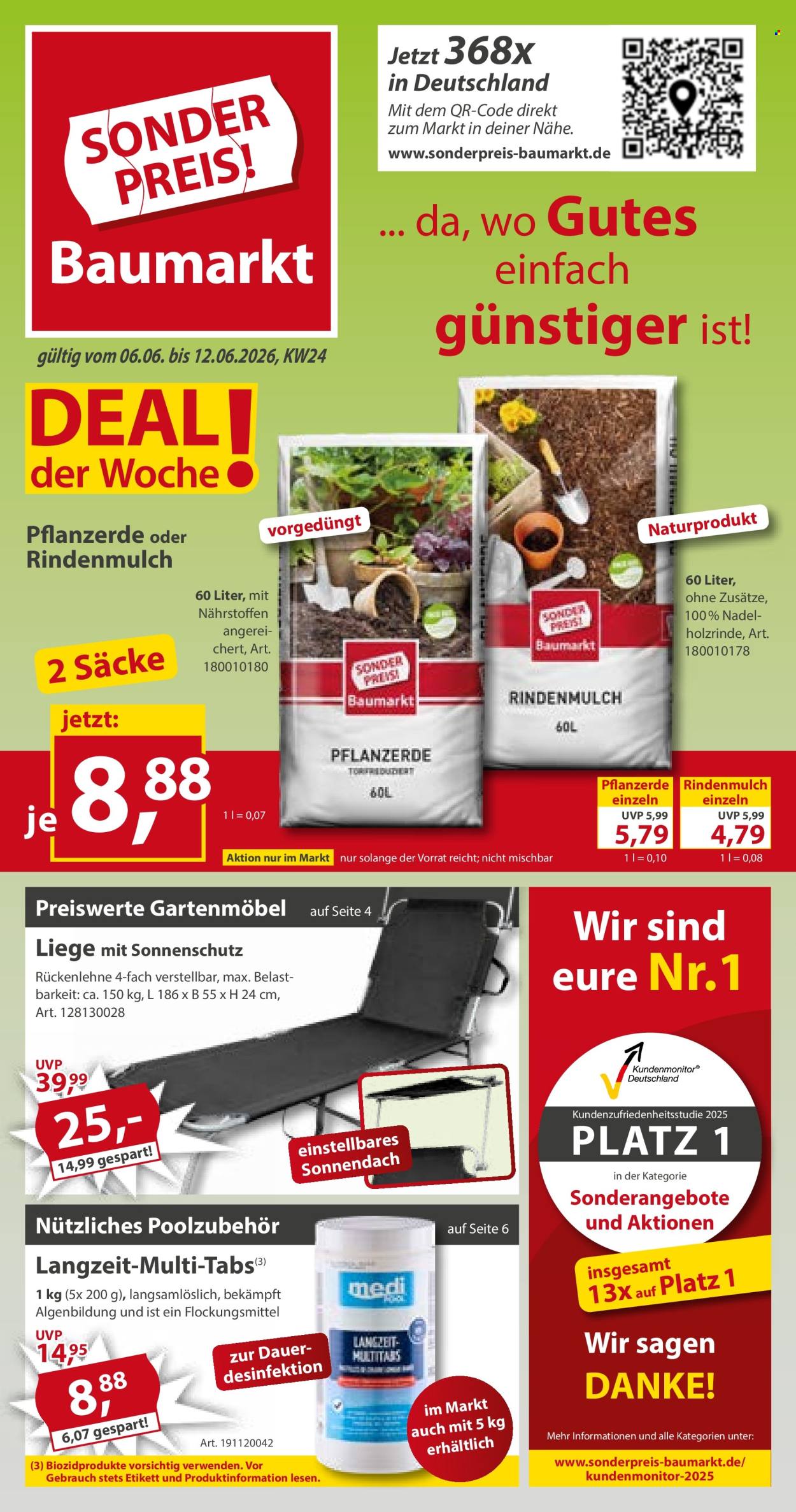 Sonderpreis-Baumarkt Prospekte  - 6.06.2026 - 12.06.2026. Seite 1