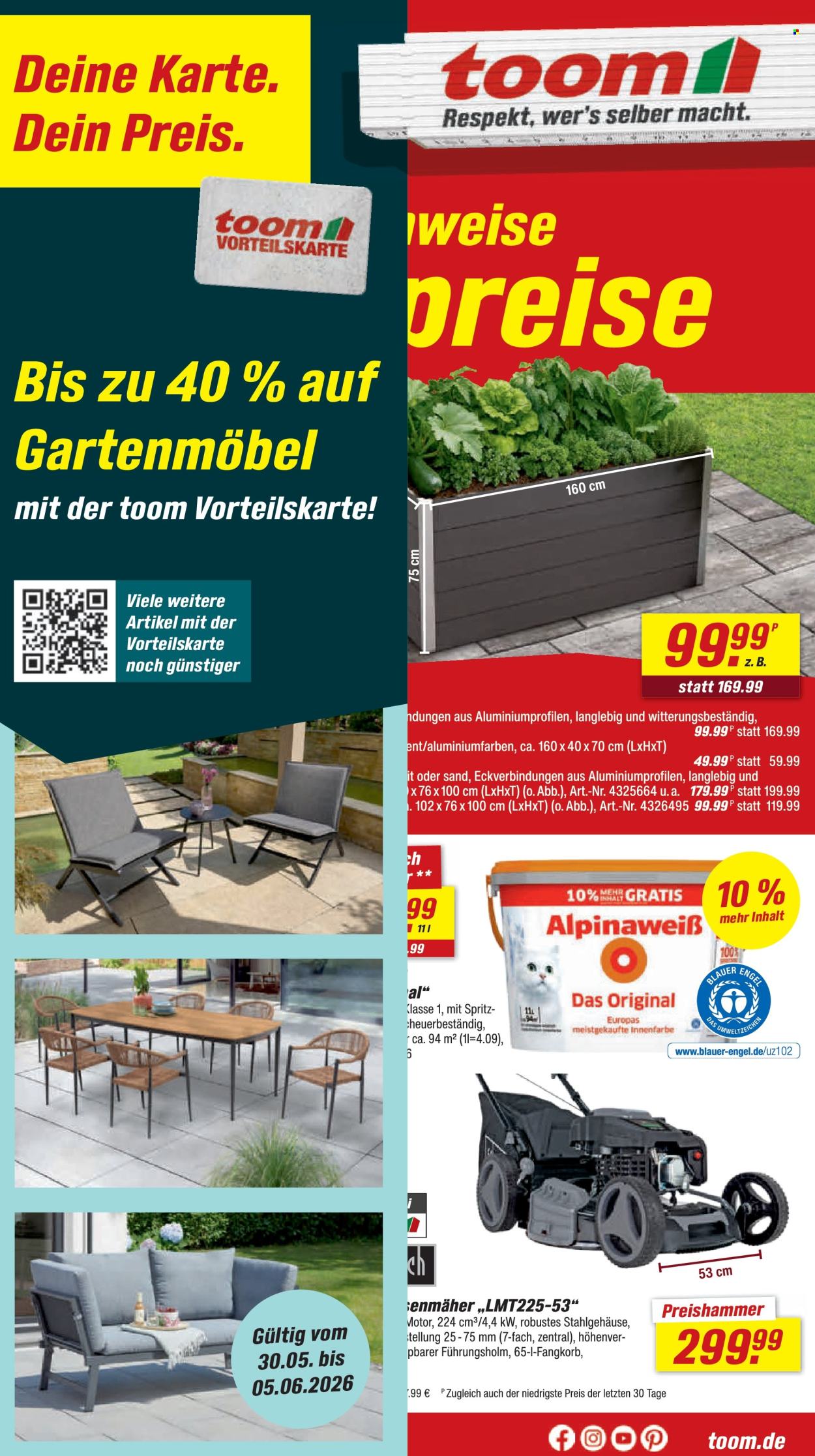 toom Baumarkt Prospekte  - 30.05.2026 - 5.06.2026. Seite 1