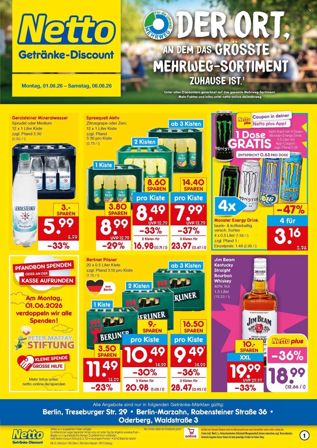 Netto Marken-Discount Prospekte  - 1.06.2026 - 6.06.2026. Seite 1