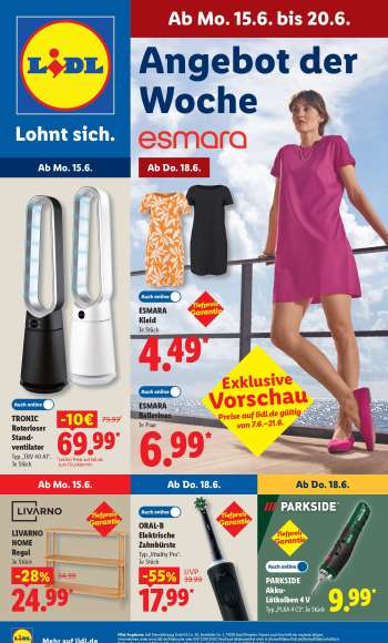 Prospekte Lidl - 15.06.2026 - 20.06.2026.