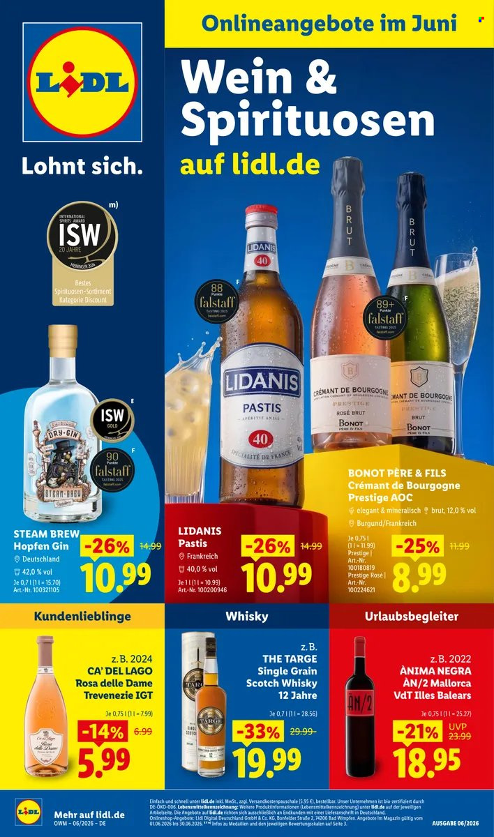 Lidl Prospekte  - 1.06.2026 - 30.06.2026. Seite 1