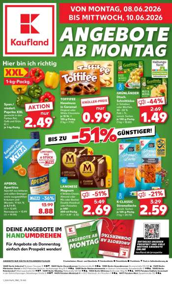Prospekte Kaufland - 8.06.2026 - 10.06.2026.