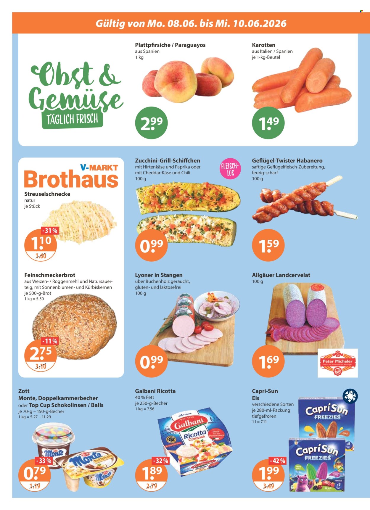 V-Markt Prospekte  - 8.06.2026 - 10.06.2026. Seite 2