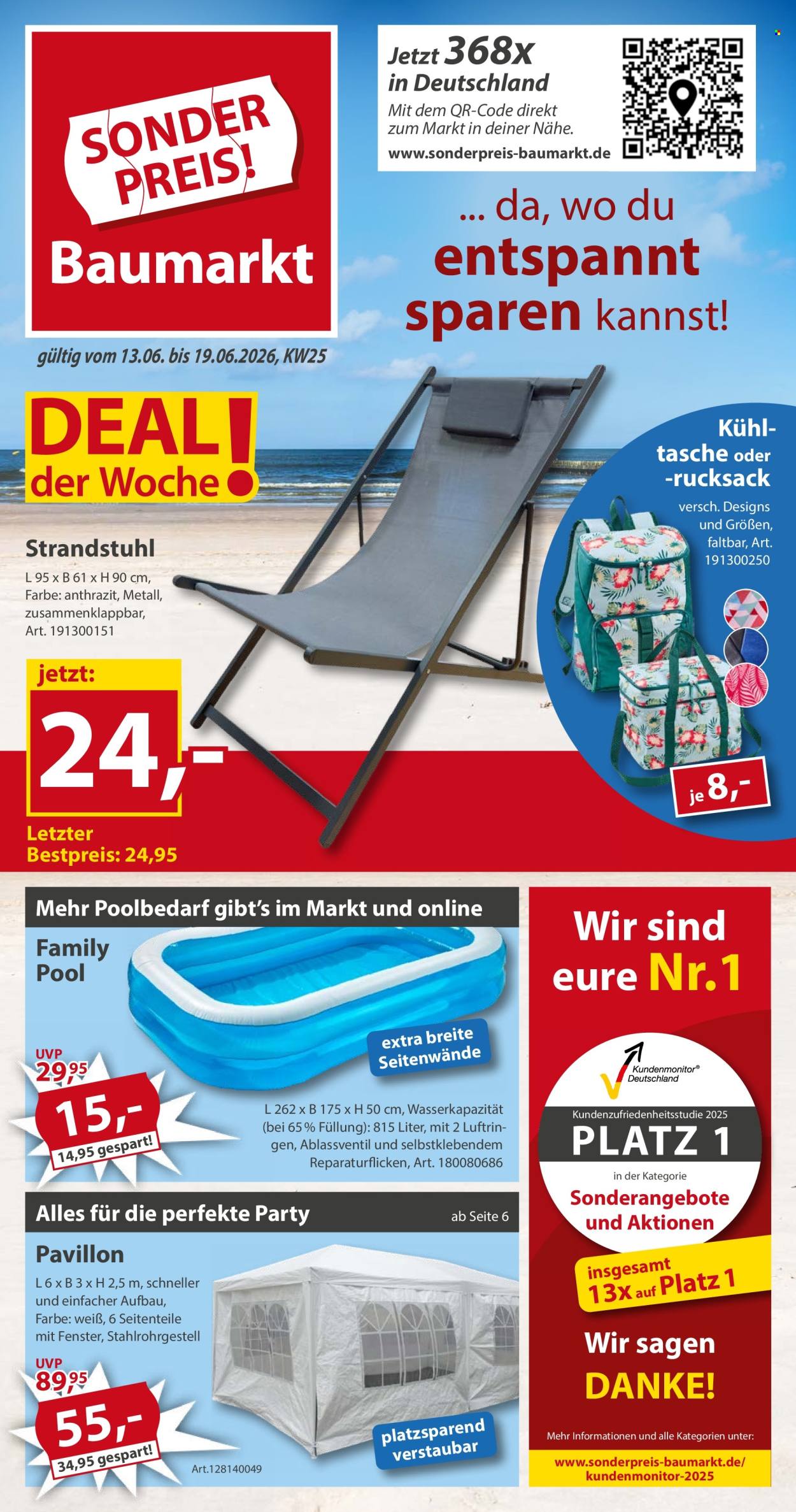 Sonderpreis-Baumarkt Prospekte  - 13.06.2026 - 19.06.2026. Seite 1