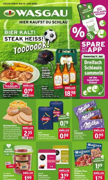 Prospekte Wasgau - 8.06.2026 - 13.06.2026.