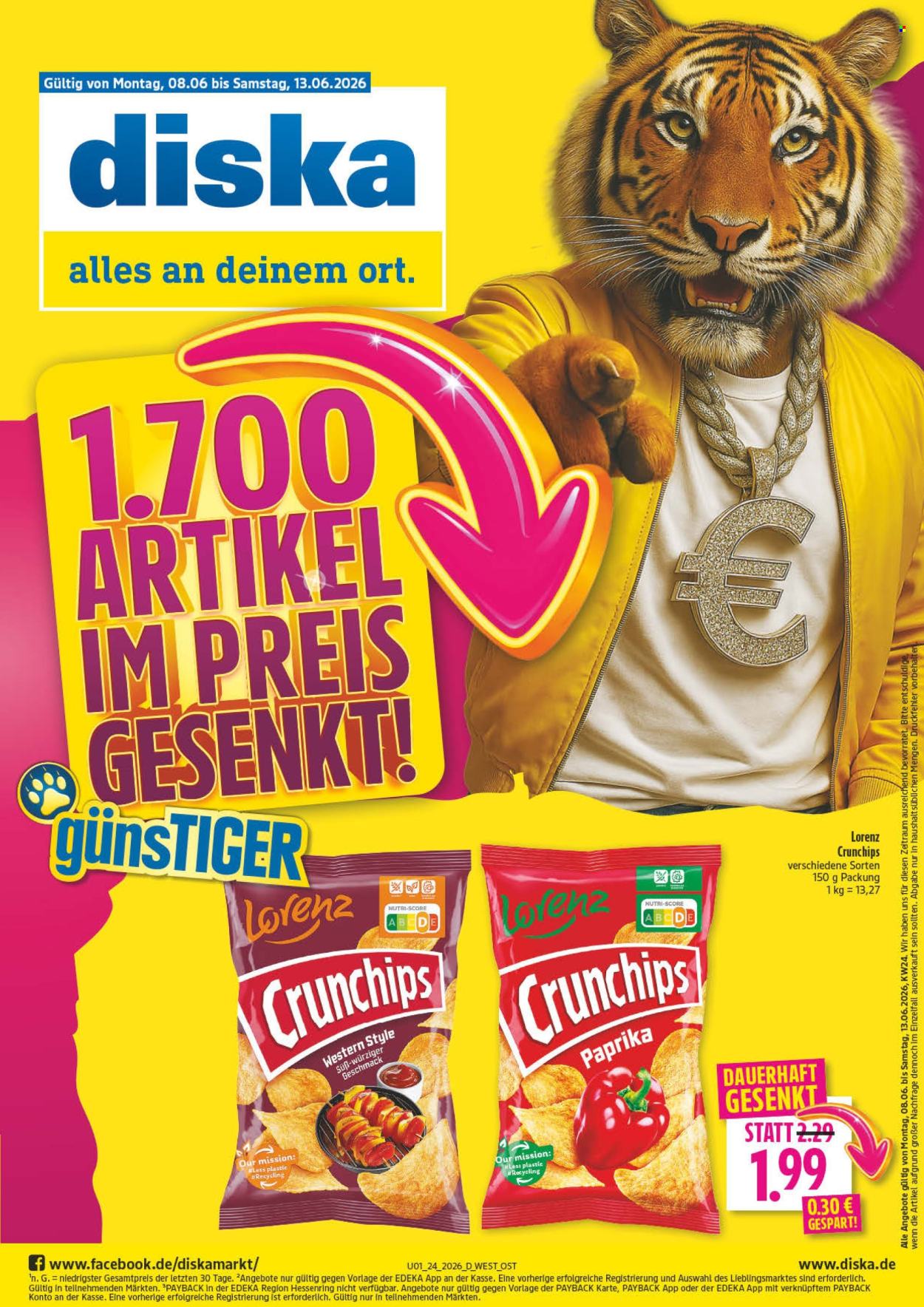 Diska Prospekte  - 8.06.2026 - 13.06.2026. Seite 1