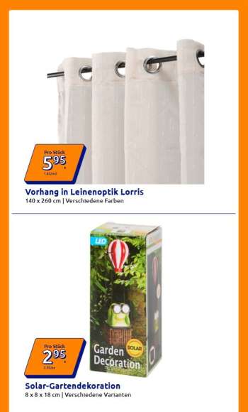 thumbnail - Vorhang in Leinenoptik Lorris