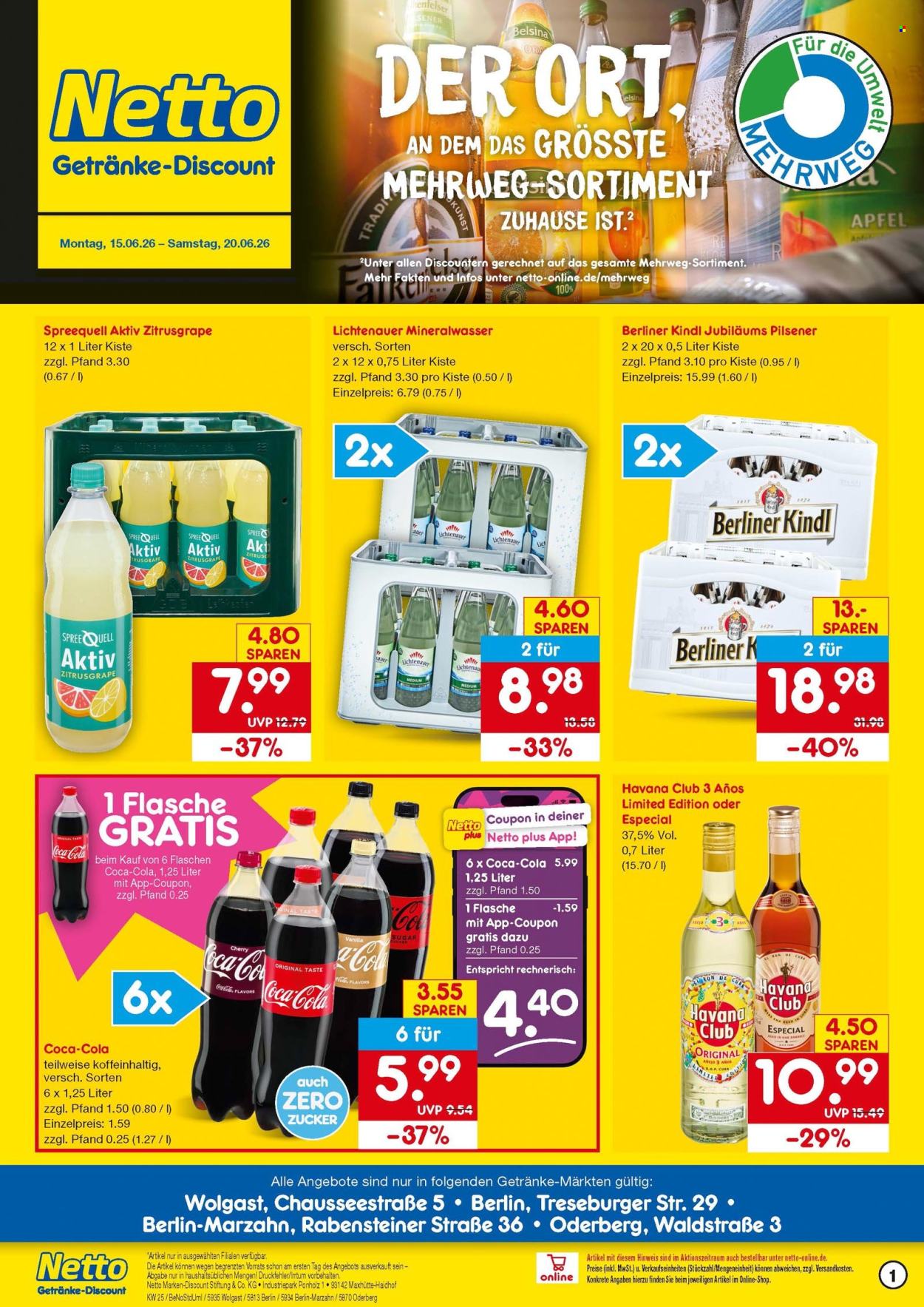 Netto Marken-Discount Prospekte  - 15.06.2026 - 20.06.2026. Seite 1