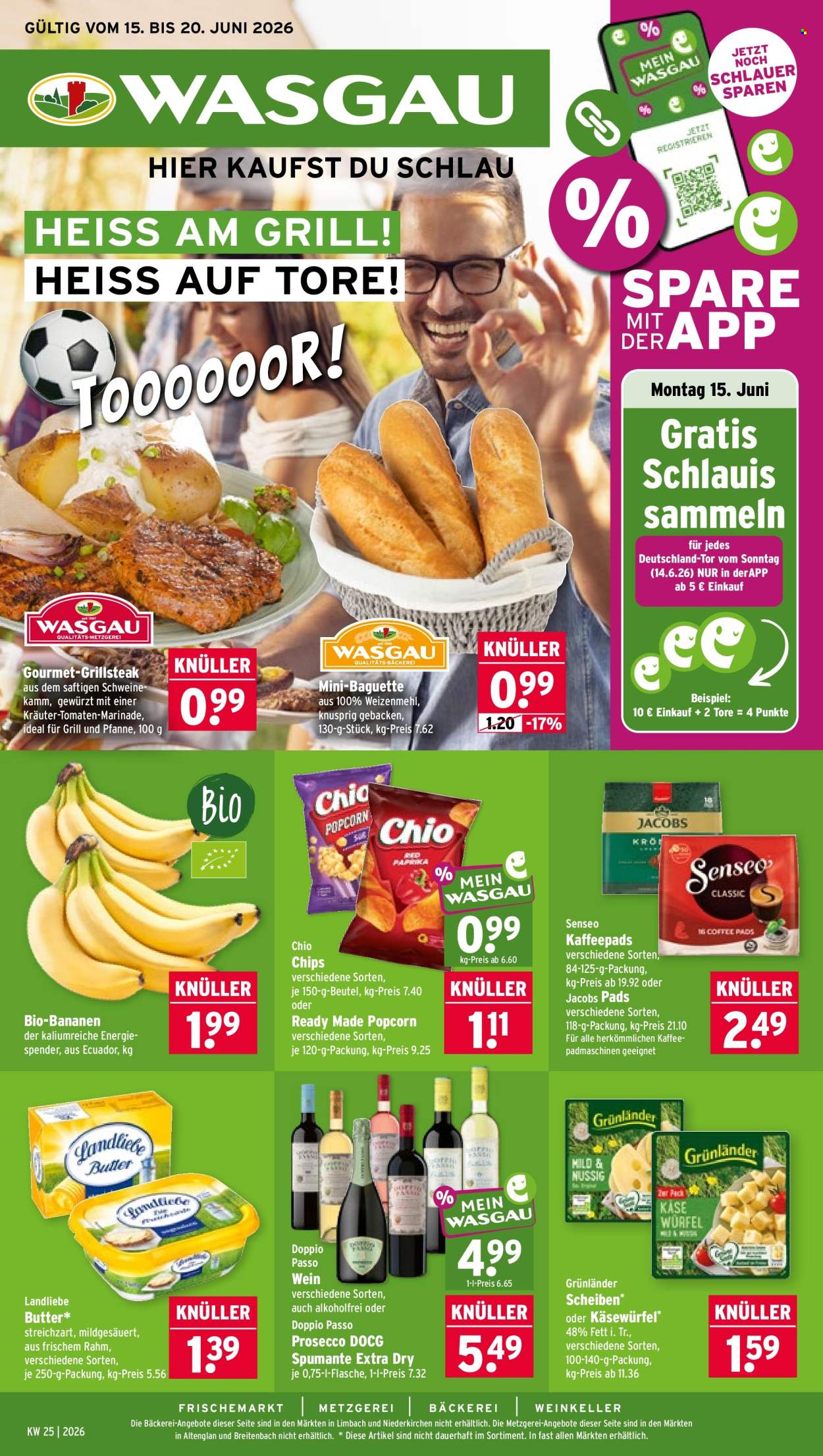 Wasgau Prospekte  - 15.06.2026 - 20.06.2026. Seite 1