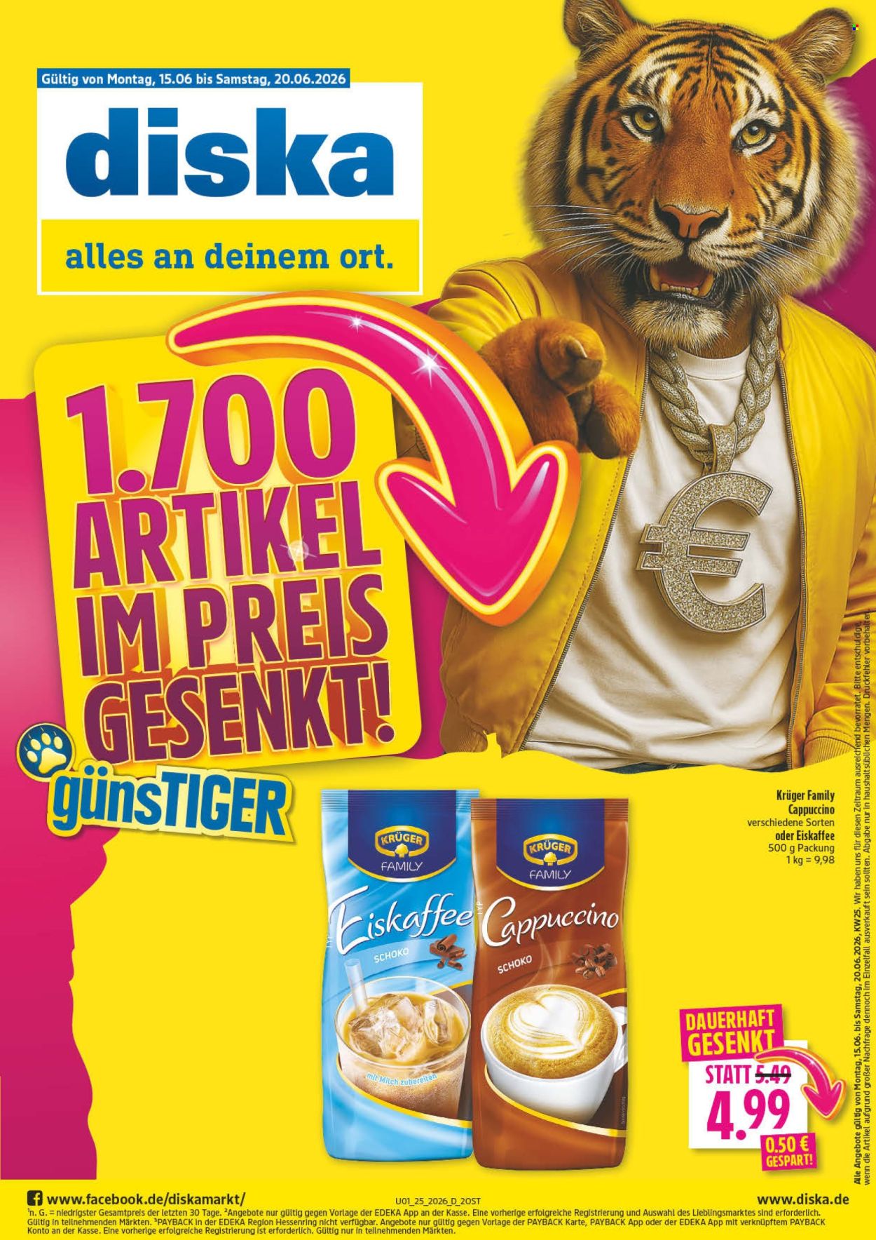 Diska Prospekte  - 15.06.2026 - 20.06.2026. Seite 1