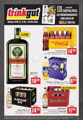 Prospekte Edeka Getränkemarkt - 15.06.2026 - 20.06.2026.