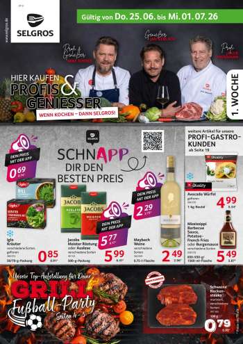 Prospekte Selgros - 25.06.2026 - 1.07.2026.