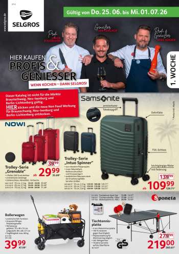 Prospekte Selgros - 25.06.2026 - 1.07.2026.