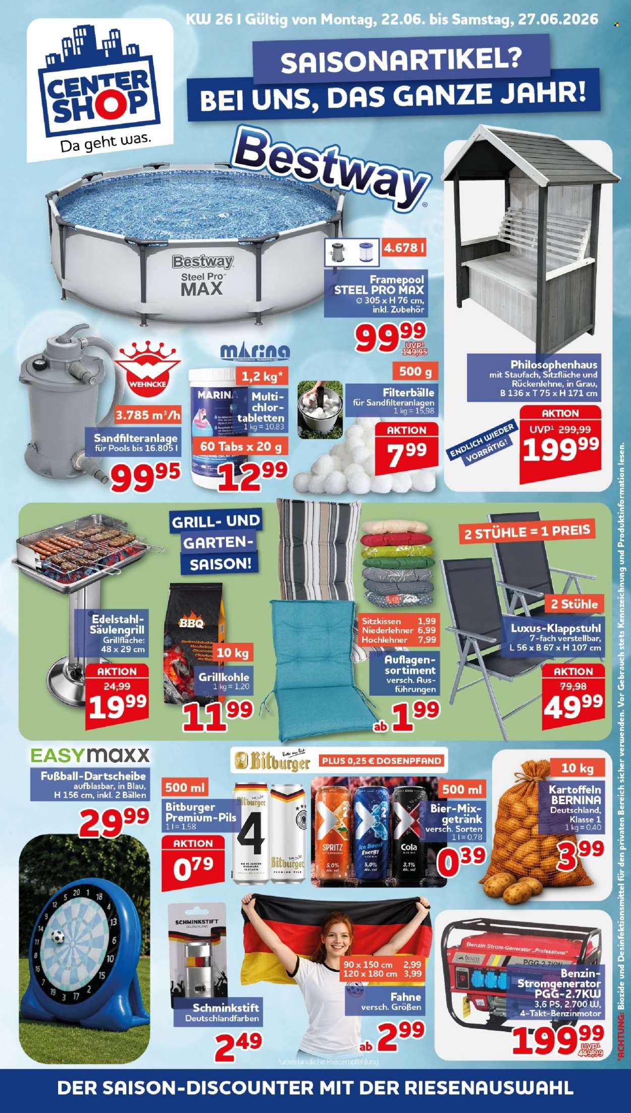 CENTERSHOP Prospekte  - 22.06.2026 - 27.06.2026. Seite 1