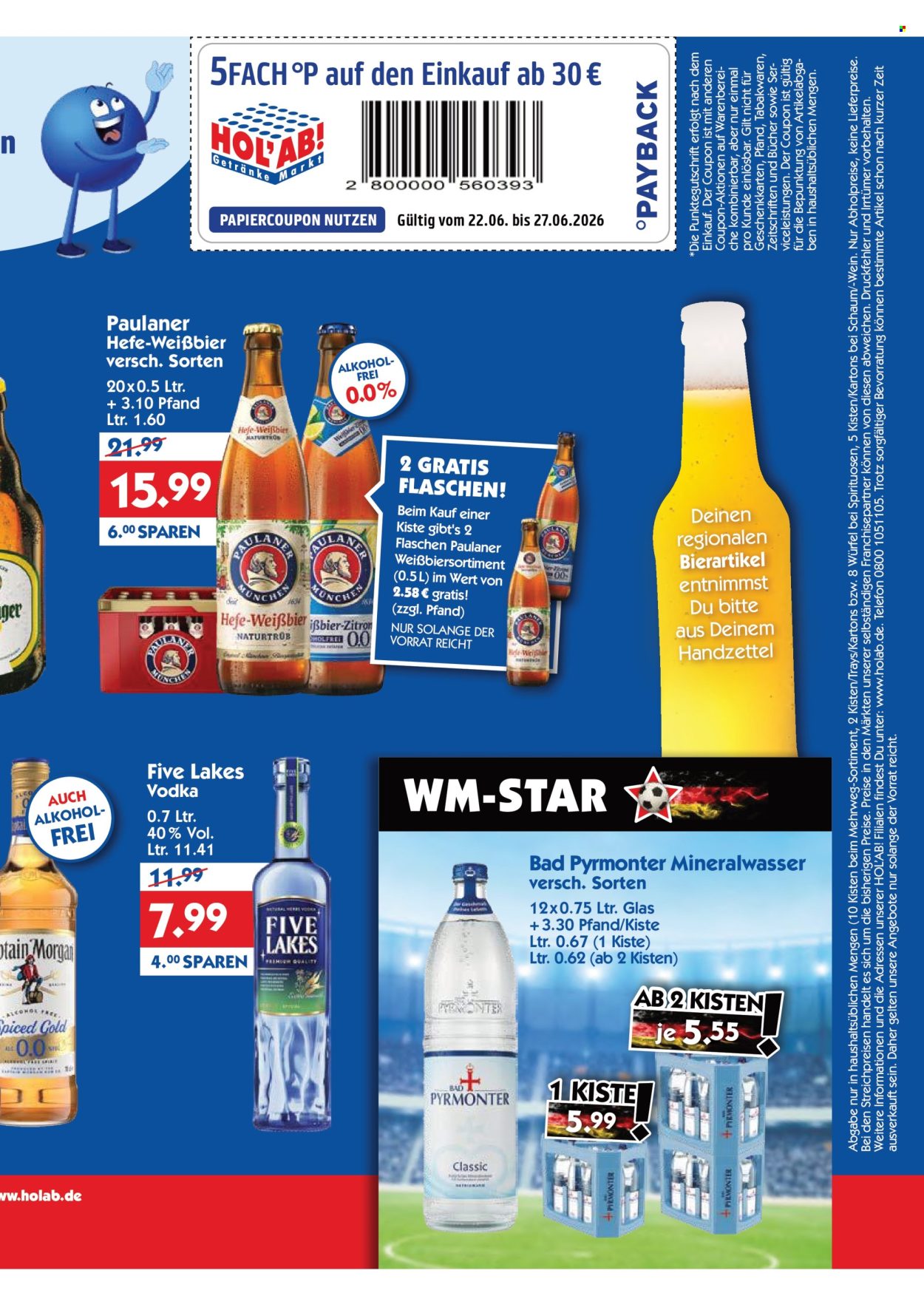 Hol'ab! Getränkemarkt Prospekte  - 22.06.2026 - 27.06.2026. Seite 3