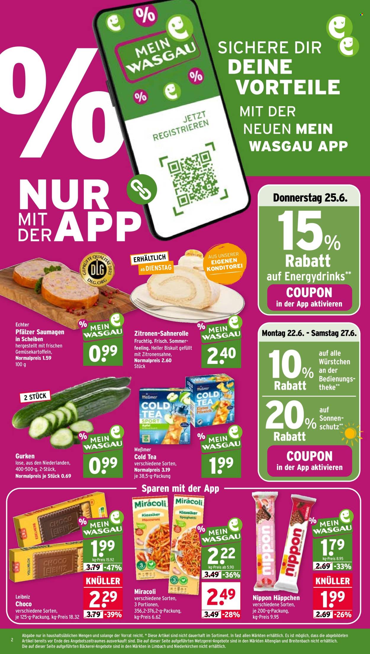 Wasgau Prospekte  - 22.06.2026 - 27.06.2026. Seite 2