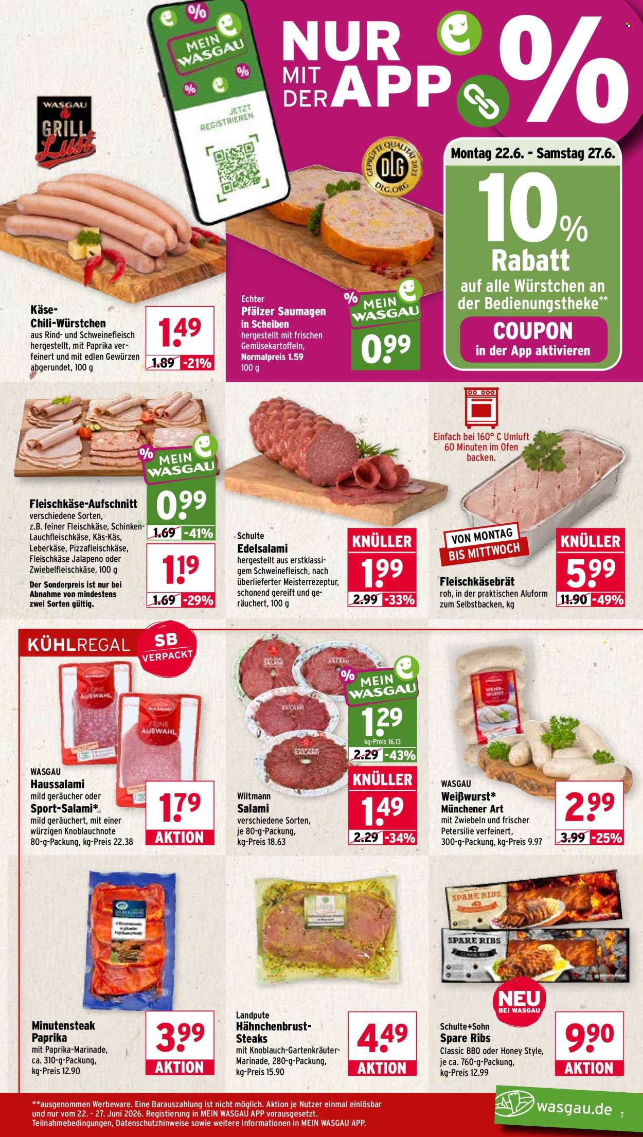 Wasgau Prospekte  - 22.06.2026 - 27.06.2026. Seite 7