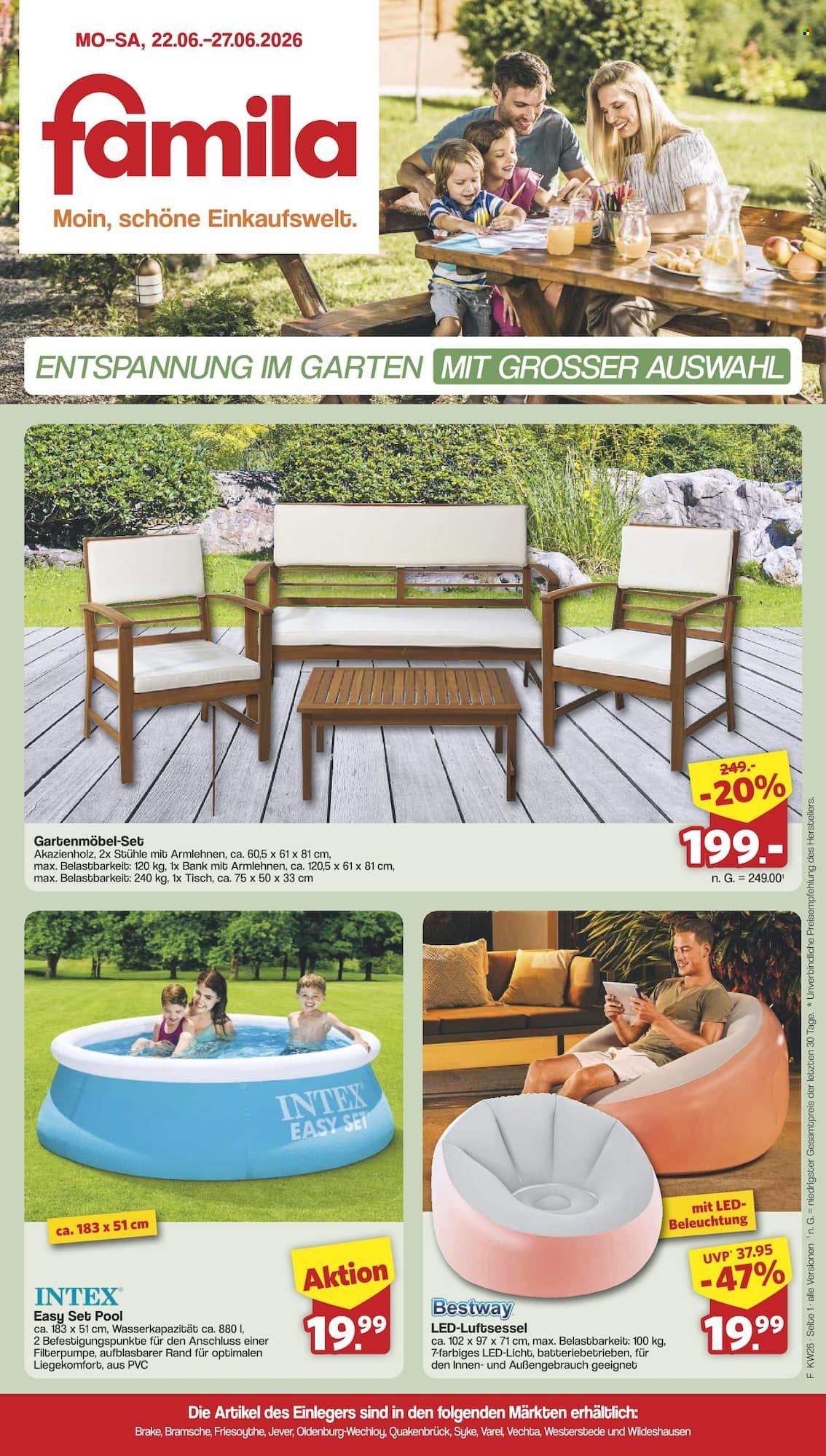 famila Prospekte  - 22.06.2026 - 27.06.2026. Seite 1