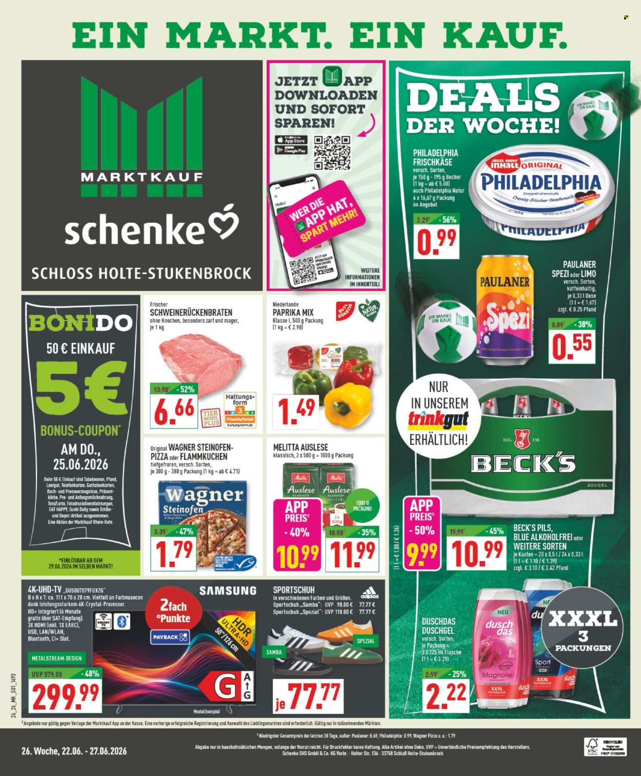 Marktkauf Prospekte  - 22.06.2026 - 27.06.2026. Seite 1