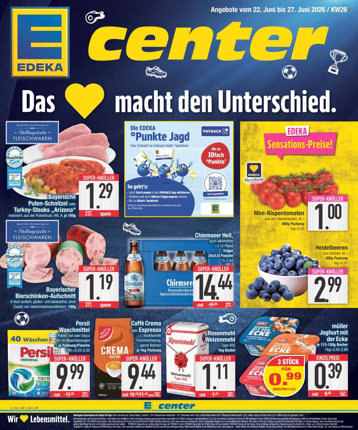 Edeka Prospekte  - 22.06.2026 - 27.06.2026. Seite 1